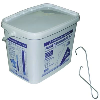 Frenehard Et Michaux Accessoires Pour Toiture Crochet Universel Fixation Tuiles Mécaniques Acier Galva Ø 2,2 Mm X420 4 Frenehard Et Michaux Accessoires Pour Toiture Crochet Universel Fixation Tuiles Mécaniques Acier Galva Ø 2,2 Mm X420 – Image 4