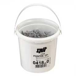 SPIT Paslode Pointe Lisse Pointe Béton à Tête Plate Spit CP En Acier Galvanisé - Longueur 60 Mm -Pas Cher Fixation Magasin 144391 180456