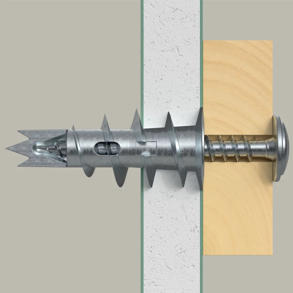 Fischer Cheville Pour Placoplatre Cheville Métallique GKM-S Pour Plaques De Plâtre - Avec Vis Tête Bombée - 4,5 X 35 Mm - Boîte De 30 2 Fischer Cheville Pour Placoplatre Cheville Métallique GKM-S Pour Plaques De Plâtre - Avec Vis Tête Bombée - 4,5 X 35 Mm - Boîte De 30 – Image 2