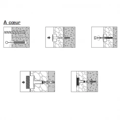 Etanco Cheville Pour Isolant Cheville FM-Isoplus Vis Isolants Rigides Semi-rigides 150x200mm X200