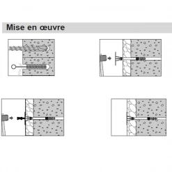 Etanco Cheville à Frapper En Plastique Cheville Clou Super ISO II Isolants Souples Rigides 175x220mm X200 5 Etanco Cheville à Frapper En Plastique Cheville Clou Super ISO II Isolants Souples Rigides 175x220mm X200 -Pas Cher Fixation Magasin 3 9