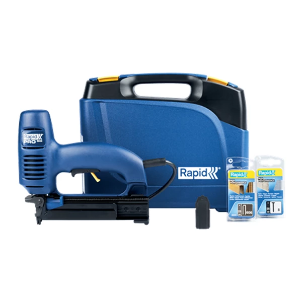 Agrafeuses Professionnelles Agrafeuse Cloueuse électrique R606 Rapid - En Coffret Avec Agrafes N°606 Et Pointes N°8 10643015 5 Agrafeuses Professionnelles Agrafeuse Cloueuse électrique R606 Rapid - En Coffret Avec Agrafes N°606 Et Pointes N°8 10643015 – Image 5