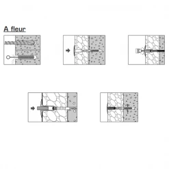 Etanco Cheville Pour Isolant Cheville FM-Isoplus Vis Isolants Rigides Semi-rigides 150x200mm X200 -Pas Cher Fixation Magasin 5 4