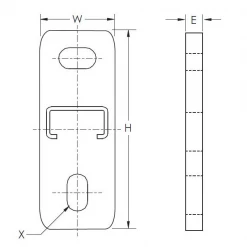 Rail Console Et Accessoire Console EOL 27/18 Avec Trous Oblongs Longueur 300 Mm Erico 599880