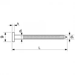 Pointe Lisse Pointe Tête Bombée Annelée Inox A2 Pot De 250g 2.3x45 Mm (160 Pointes Environ) Acton 627832.3X45CDT250G -Pas Cher Fixation Magasin 627843