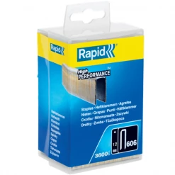 Agrafe Pour Cloueur Pneumatique Agrafe étroite N°606 Rapid - Galvanisée - 12 Mm - Boîte De 3600