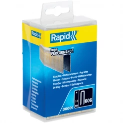Agrafe Pour Cloueur Pneumatique Agrafe étroite N°606 Rapid - Galvanisée - 18 Mm - Boîte De 3600