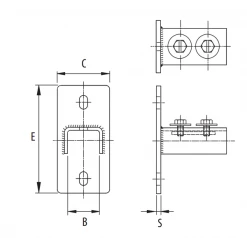 Rail Console Et Accessoire Applique Erico APX 21X41 M10 584725