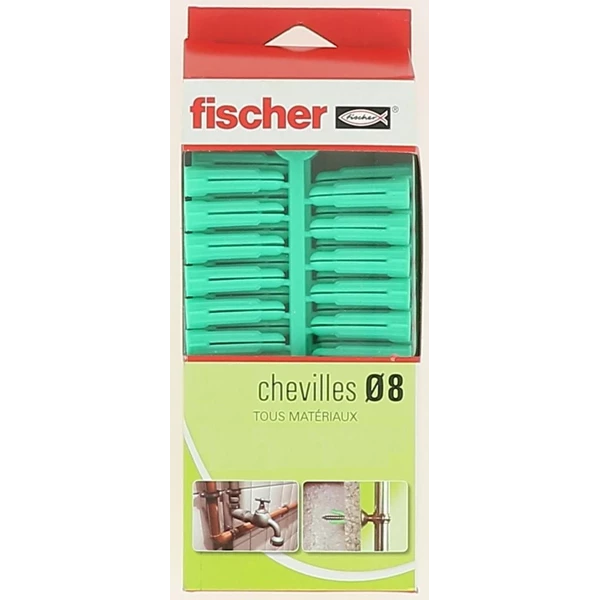 Cheville Plastique Cheville à Expansion Polypropylène Multi-usages - PC Fischer - Pour Vis à Bois - 8 Mm - Boîte De 50 3 Cheville Plastique Cheville à Expansion Polypropylène Multi-usages - PC Fischer - Pour Vis à Bois - 8 Mm - Boîte De 50 – Image 3