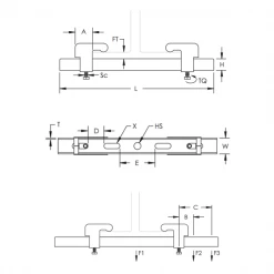 Rail Console Et Accessoire Attache Pour Poutre Erico - Longueur 600 Mm - Charge 3 700 N - Acier électrozingué - Lot De 25 -Pas Cher Fixation Magasin attache poutre erico4