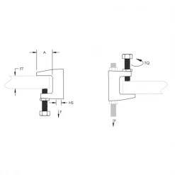 Rail Console Et Accessoire Pince D'ancrage Pour Poutrelle ERICO Fonte électrozinguée 20 Mm Max - Boîte De 100 -Pas Cher Fixation Magasin attache poutre universel erico c3 89paisseur max 20 mm fonte c3 a9lectrozingu c3 a9 bo c3 aete de 100 3