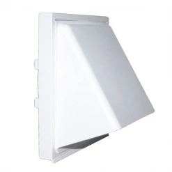 Autogyre Rail Console Et Accessoire Capuchon Façade Clapet Anti-refoulement Ø 100/125 - 110 X 54mm PVC Blanc