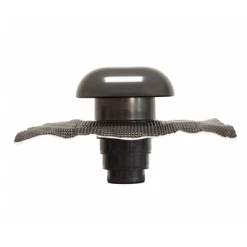 Sortie De Toiture Chapeau De Ventilation 80 à 125 Mm MEP En PVC Avec Moustiquaire CVC125AN Couleur Ardoise -Pas Cher Fixation Magasin chapeau de ventilation multi diametres mep en pvc avec moustiquaire couleur ardoise 0