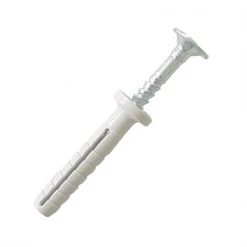 Cheville à Frapper En Plastique Cheville à Frapper Tête Plate EDIA 6 Mm 35 Mm - Lot De 100