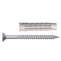 SPIT Paslode Cheville à Frapper En Plastique Cheville Nylon Pro6 Spit Vis Matériaux Pleins Et Creux 10 X 50 Mm X25 -Pas Cher Fixation Magasin cheville nylon pro6 spit avec vis materiaux pleins creux 10 50mm boite 25 4