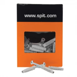 SPIT Paslode Cheville à Frapper En Plastique Cheville Nylon Pro6 Spit Vis Matériaux Pleins Et Creux 10 X 50 Mm X25 -Pas Cher Fixation Magasin cheville nylon pro6 spit avec vis materiaux pleins creux 10 50mm boite 25 5