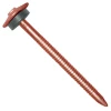 Etanco Pointe Annelée Clou Galvanisé Annelé Pour Tuile De Rive - Brun Cuivré - 3,7 X 65 Mm