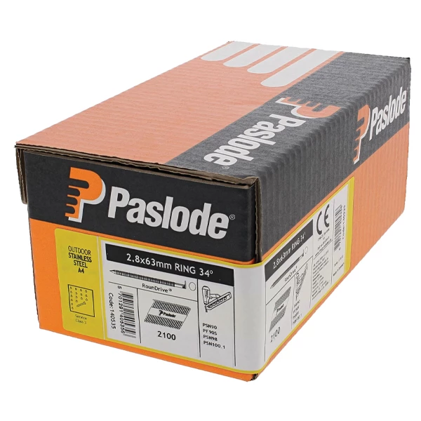 SPIT Paslode Clou Pour Cloueur Autonome Clou Cranté Tête Bombée 2.8x55mm Spit Inox A2 + Gaz IM350 1 SPIT Paslode Clou Pour Cloueur Autonome Clou Cranté Tête Bombée 2.8x55mm Spit Inox A2 + Gaz IM350