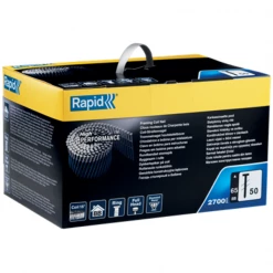 Clou Pour Cloueur Pneumatique Clou Annelé En Rouleau N°50 Rapid BB - Longueur 65 Mm -Pas Cher Fixation Magasin clou rouleau 65