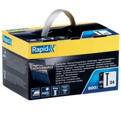 Clou Pour Cloueur Autonome Clou N°34 Rapid HDG - Tête En D - Longueur 90 Mm - Boîte De 800 5 Clou Pour Cloueur Autonome Clou N°34 Rapid HDG - Tête En D - Longueur 90 Mm - Boîte De 800 -Pas Cher Fixation Magasin clou34 90