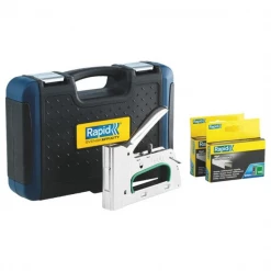 Rapid Agrafeuses Professionnelles Coffret Agrafeuse Manuelle R34 Avec 2000 Agrafes 140/8mm Et 2000 Agrafes 140/10mm