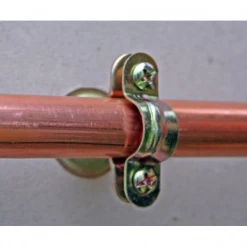 I.N.G. Fixations Collier Sanitaire Simple Plomberie Ø16 Mm Acier Zingué Blanc X20