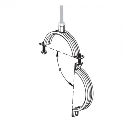 Collier Serrage Isolé Gaine Ventilation Erico Tige M8/M10 Ø 160 Mm X10 -Pas Cher Fixation Magasin collier serrage isole gaine ventilation erico tige m8 m10 4