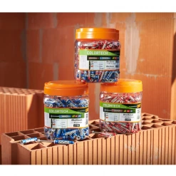 SPIT Paslode Cheville Plastique Cheville Bi-matière Universelle Spit Colortech - 6x35 Et 8x50 Mm -Pas Cher Fixation Magasin color4