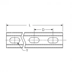 Rail Console Et Accessoire Console De Rail Murale Type A Trous Oblongs électrozingué Erico 600 Mm