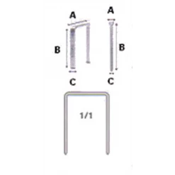 Agrafe Pour Cloueur Pneumatique 5000 Agrafes N°12 Longueur 8 Mm : Agrafes Rapid 40100518 3221631005180 -Pas Cher Fixation Magasin dimension agrafe