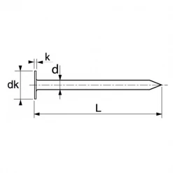 Pointe Lisse Pointe Tête Plate Inox A2 62786 Acton 2,7 X 70mm 5 Kg 1550 Pointes -Pas Cher Fixation Magasin dimensions pointe tp
