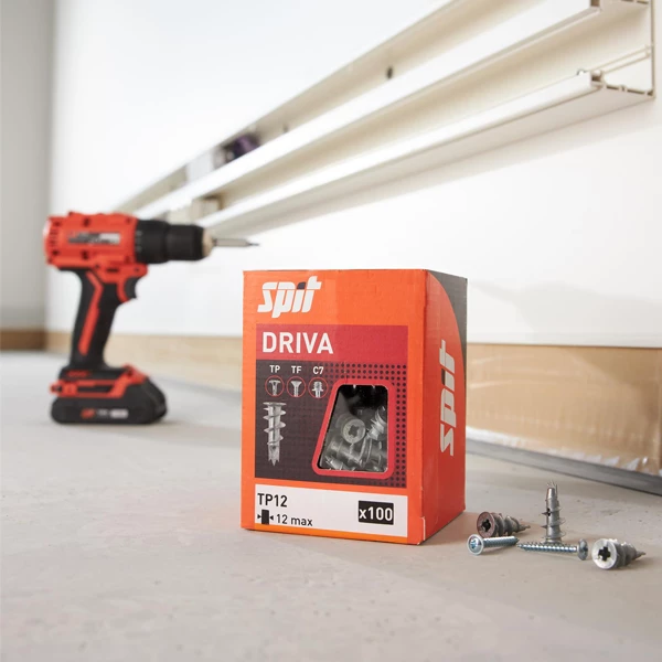 SPIT Paslode Cheville Pour Placoplatre Cheville Autoforeuse Zamak Pour Plâtre Spit Driva TP12 Avec Vis Plate 4 SPIT Paslode Cheville Pour Placoplatre Cheville Autoforeuse Zamak Pour Plâtre Spit Driva TP12 Avec Vis Plate – Image 4