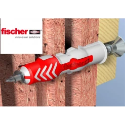 Cheville Plastique Cheville DUO POWER 8 X 40mm Tous Types De Matériaux Fischer 555008 -Pas Cher Fixation Magasin fischer duopower said2016 005