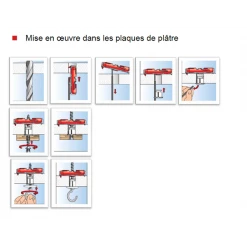 Chevilles Et Fixations Pour Corps Creux Cheville à Bascule Fischer DUOTEC Nylon Spéciale Plafond 537258 9 Chevilles Et Fixations Pour Corps Creux Cheville à Bascule Fischer DUOTEC Nylon Spéciale Plafond 537258 -Pas Cher Fixation Magasin fischer duotec 2