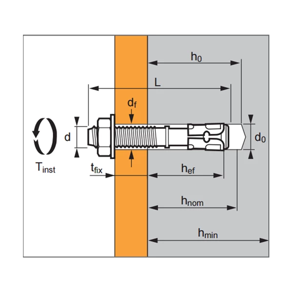 SPIT Paslode Cheville Lourde Goujon D'ancrage Spit FIX Z En Inox A4 - 8X70/20-7 Mm 4 SPIT Paslode Cheville Lourde Goujon D'ancrage Spit FIX Z En Inox A4 - 8X70/20-7 Mm – Image 4
