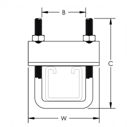 Rail Console Et Accessoire Griffe à Poutrelle Erico TKR Pour Profil 27/18 585120