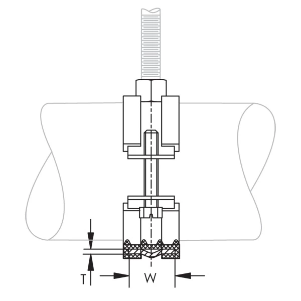 Erico Collier De Serrage Avec Isolant Caoutchouc Tige M8 Plage De Serrage 11-15 Mm - Boîte De 100 2 Erico Collier De Serrage Avec Isolant Caoutchouc Tige M8 Plage De Serrage 11-15 Mm - Boîte De 100 – Image 2
