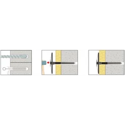 Cheville Pour Isolant Cheville INCO II Large Pour Isolant Souple 8x130mm Etanco 358 404 -Pas Cher Fixation Magasin imageproduct310844 1
