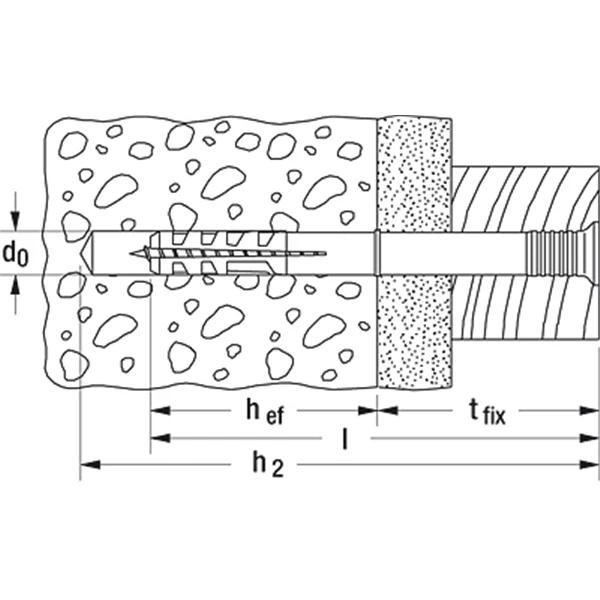Cheville à Frapper En Plastique Cheville à Frapper Fischer à Collerette Fraisée M06X60 50373 1 Cheville à Frapper En Plastique Cheville à Frapper Fischer à Collerette Fraisée M06X60 50373