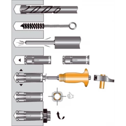 SPIT Paslode Cheville Lourde Cheville Spit Grip L Avec Collerette 10 X 40 Mm - Boîte De 100 050791