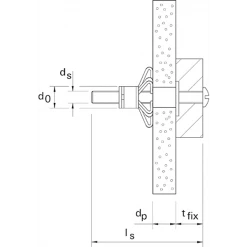 Chevilles Et Fixations Pour Corps Creux Cheville Métallique Corps Creux Fischer HM Sans Vis 4 X 32 Mm 26228