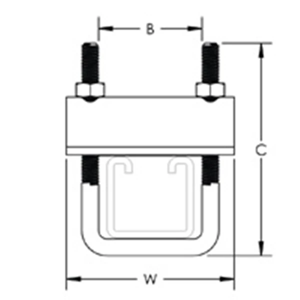 Rail Console Et Accessoire Etrier De Fixation Pour Rail Erico BF E4 Diamètre 8 Mm 585110 2 Rail Console Et Accessoire Etrier De Fixation Pour Rail Erico BF E4 Diamètre 8 Mm 585110 – Image 2