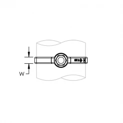 Collier Poire à Hauteur Réglable Pour Tuyau De 4" Erico 597976