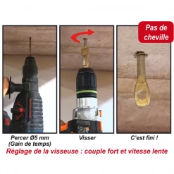 I.N.G. Fixations Pontes Et Fixations De Câbles électriques Fixation Suspente Directe Béton Speedy-Fix Charge 70 Kg X50 -Pas Cher Fixation Magasin mise en oeuvre speedy fix