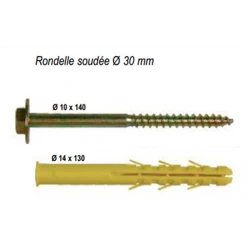 I.N.G. Fixations Fixation Pour Sanitaire: Wc, Lavabos, … Cheville Chauffe-eau Diamètre 14 X 130 Sachet De 4 Pièces, Ing Fixations: A150030 -Pas Cher Fixation Magasin p105460b