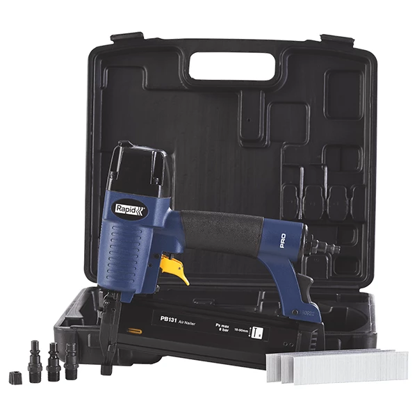 Agrafeuse Cloueur Pneumatique Cloueur Pneumatique PRO PB131 Pointes N°8 15-50 Mm Rapid 5000054 2 Agrafeuse Cloueur Pneumatique Cloueur Pneumatique PRO PB131 Pointes N°8 15-50 Mm Rapid 5000054 – Image 2