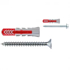 Cheville Plastique Cheville DUO POWER 10 X 80mm Avec Vis Fischer 538247