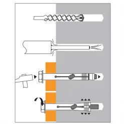 SPIT Paslode Cheville Lourde Cheville Béton à Expansion Spit Dynabolt Vis Tête Hexagonale - M8x80mm 8 SPIT Paslode Cheville Lourde Cheville Béton à Expansion Spit Dynabolt Vis Tête Hexagonale - M8x80mm -Pas Cher Fixation Magasin p241893 pic5