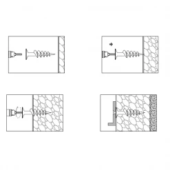 Etanco Cheville Pour Isolant Cheville Auto-taraudeuse Pour Isolants Rigides Fox 18x50mm Torx T40 -Pas Cher Fixation Magasin p242116 pic2