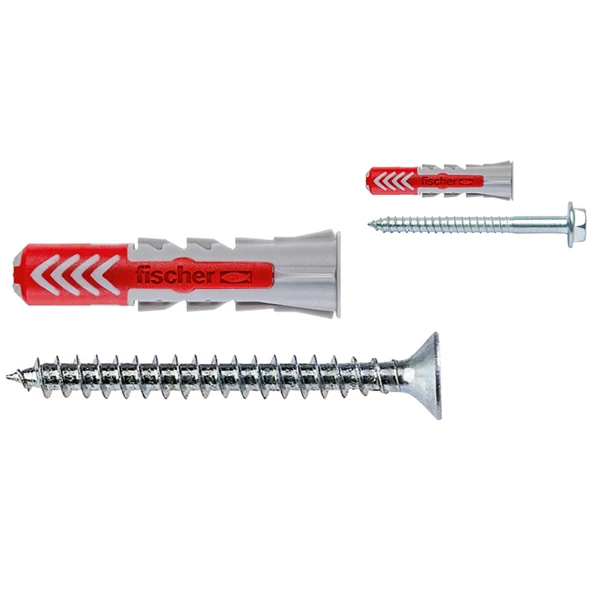 Cheville Plastique Cheville DUO POWER Pour Tous Types De Matériaux Avec Vis - Diamètres 6 - 8 Et 10 Mm - Blister De 18 Fischer 536249 1 Cheville Plastique Cheville DUO POWER Pour Tous Types De Matériaux Avec Vis - Diamètres 6 - 8 Et 10 Mm - Blister De 18 Fischer 536249